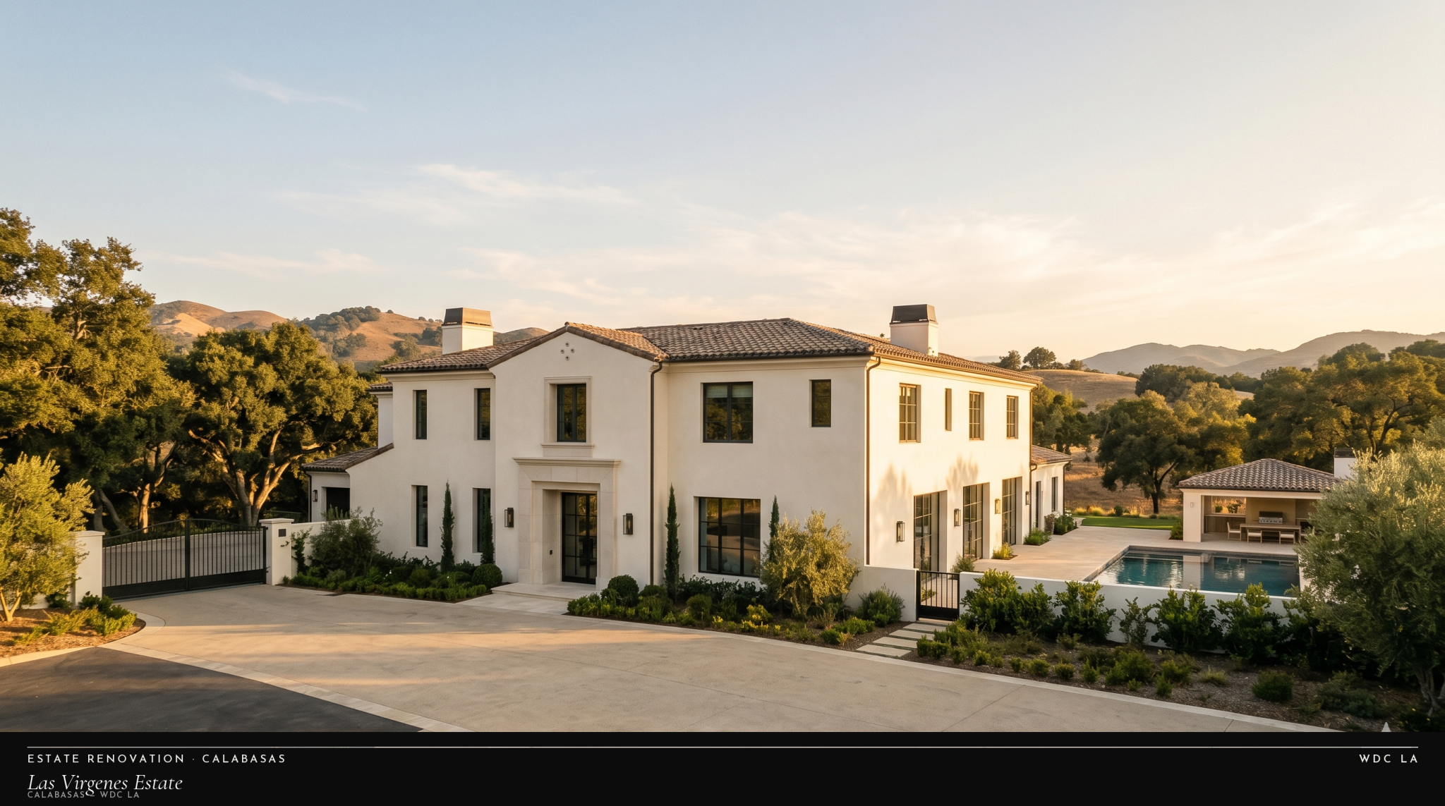 Las Virgenes Estate completed renovation, Calabasas — WDC LA process hero